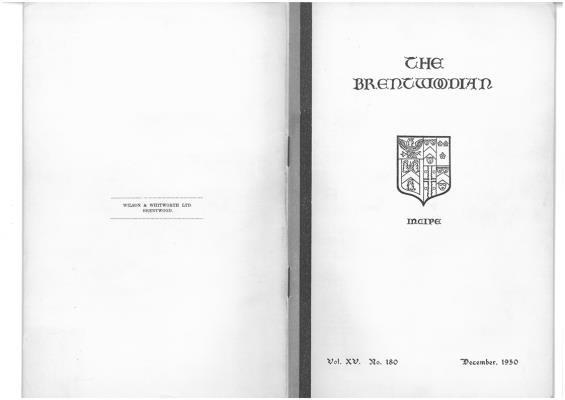 The Brentwoodian 1950s Logo