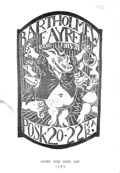 1985 Bartholmew Fair Logo