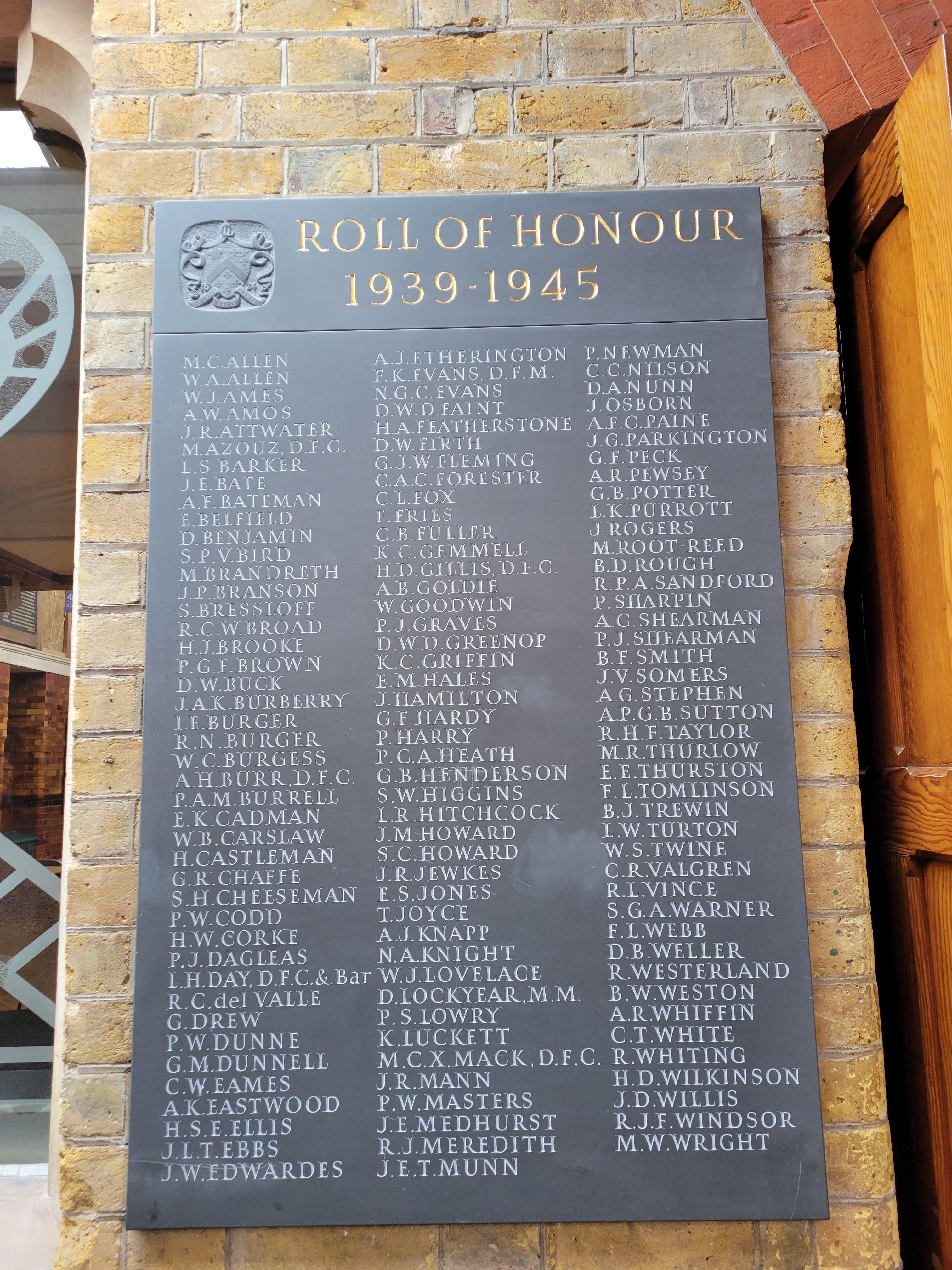 Second World War Memorial  Logo