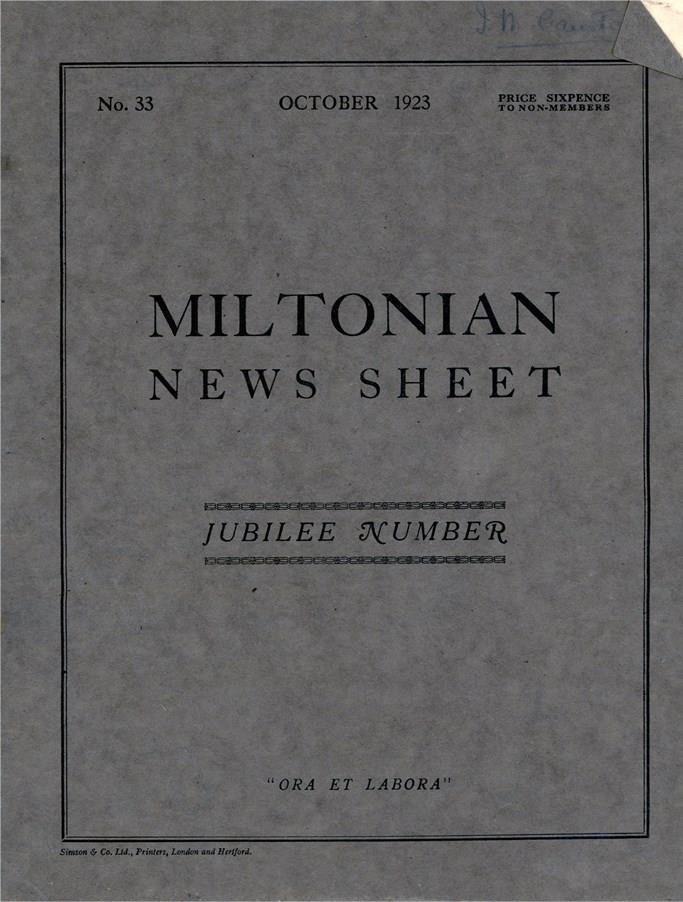 The Miltonian 1920s Logo