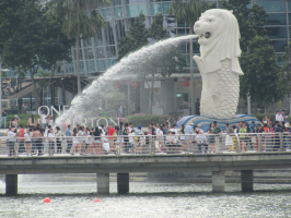 Merlion Fountain Singapore