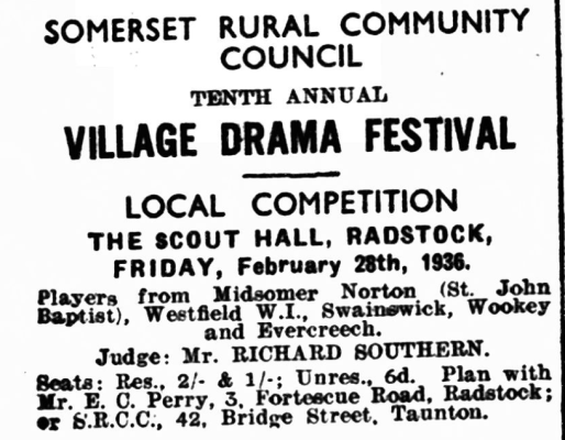 1936 - Drama Festival Announcement