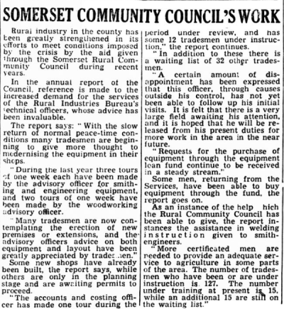 1947 - Update on the work of the Council