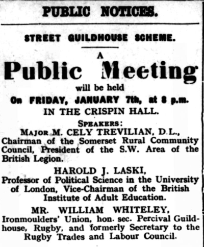 1926 - Street Guildhouse Scheme Meeting