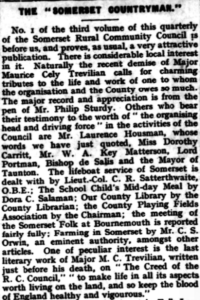 1933 - The Somerset Countryman