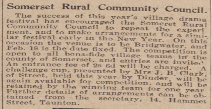 1927 - Repeat Drama Festival