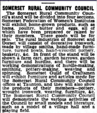 1939 - Exhibition Sections