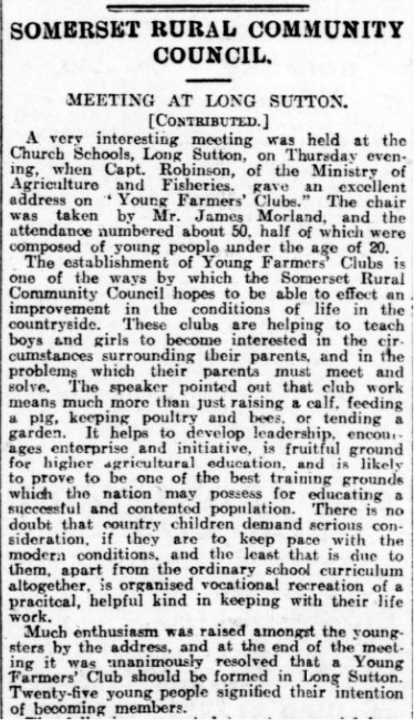 1927 - Meeting at Long Sutton