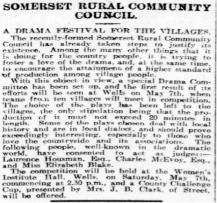 1927 - Drama Festival