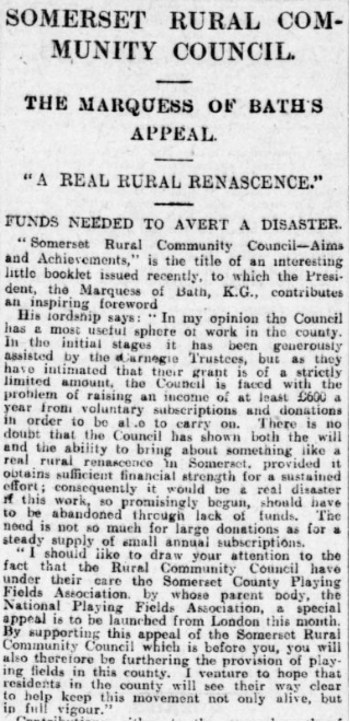 1927 - Funds Needed
